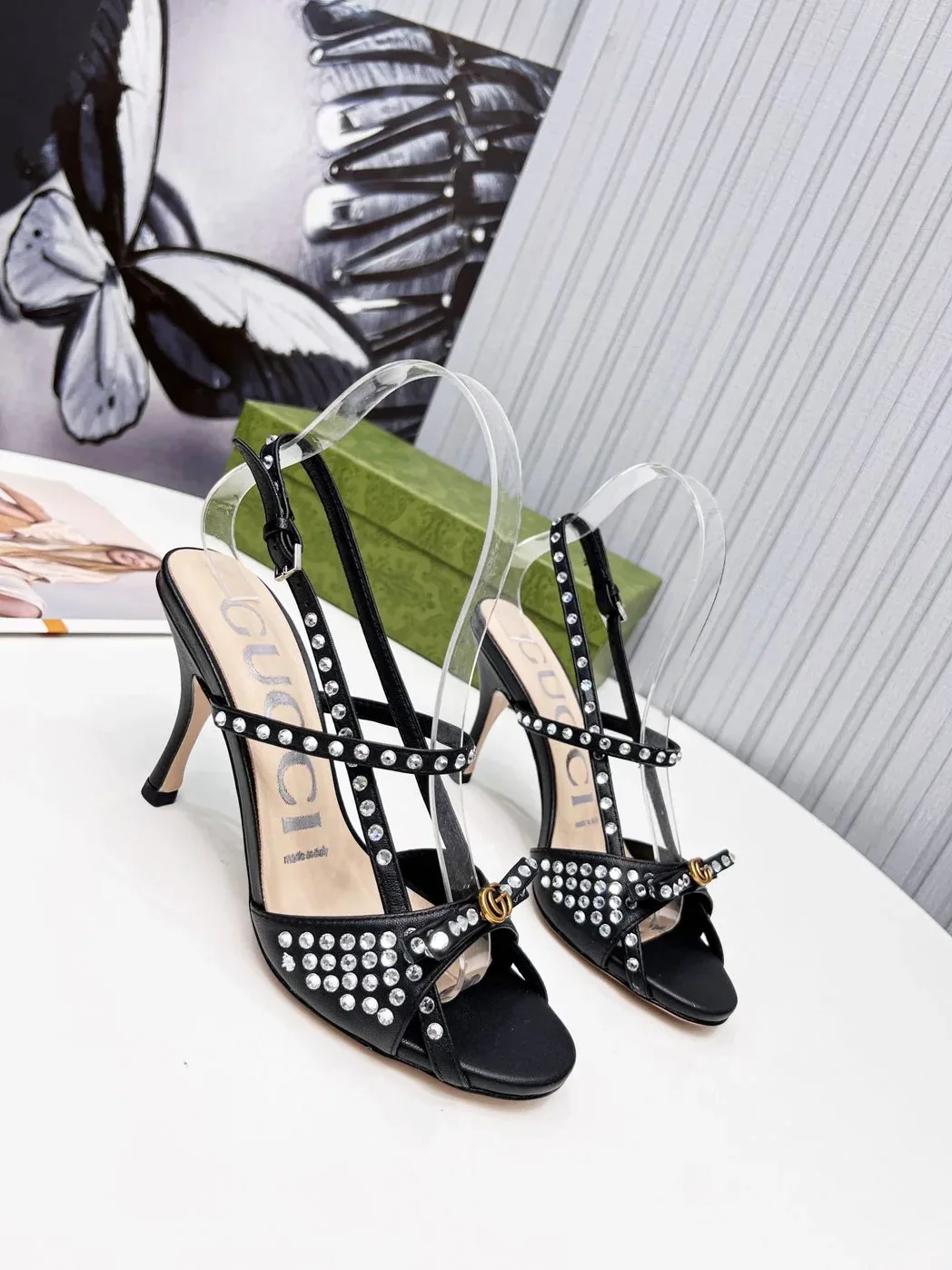 Gucci Sandal With Crystals Black for Women