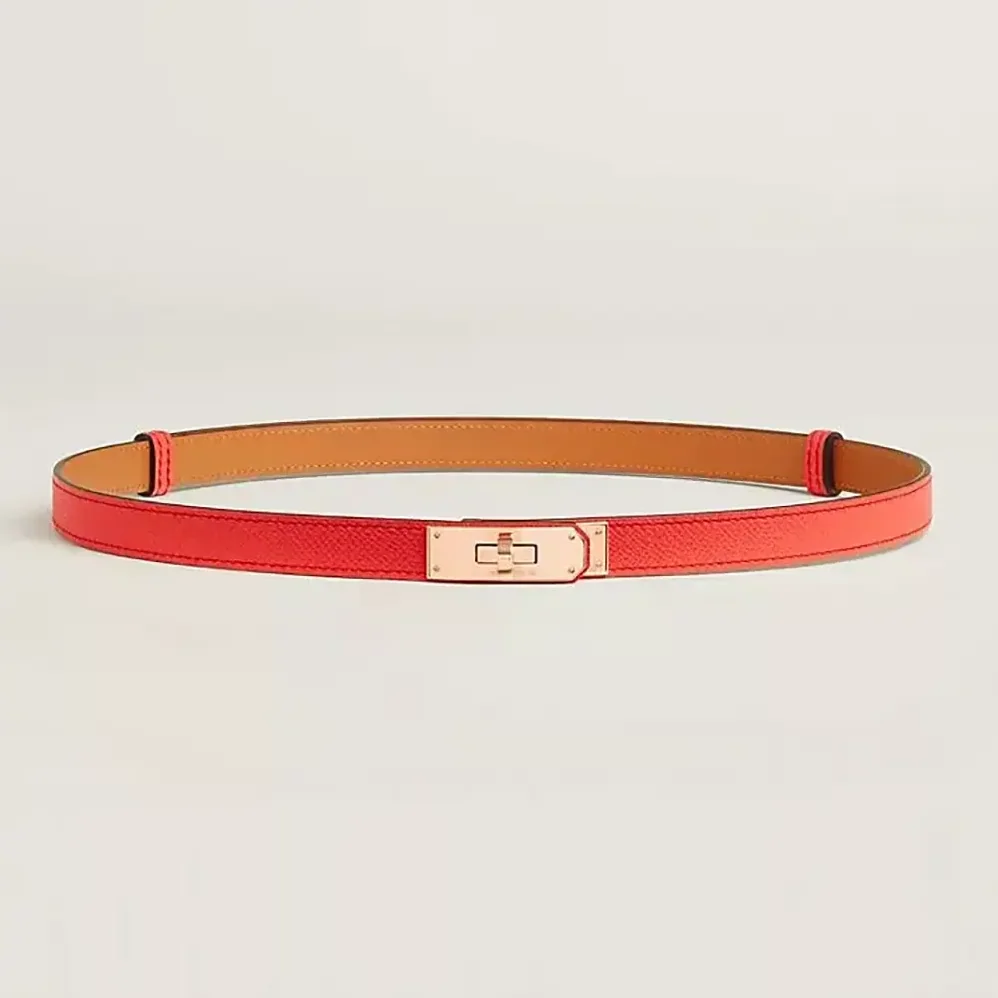Hermes Kelly 18 Belt for Women in Red Hermes Kelly 18 Belt for Women in Red