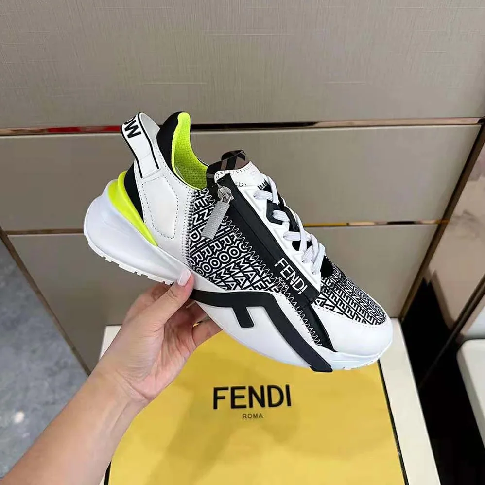 Fendi Flow White Nylon Fendi by Marc Jacobs Running Sneakers for Men