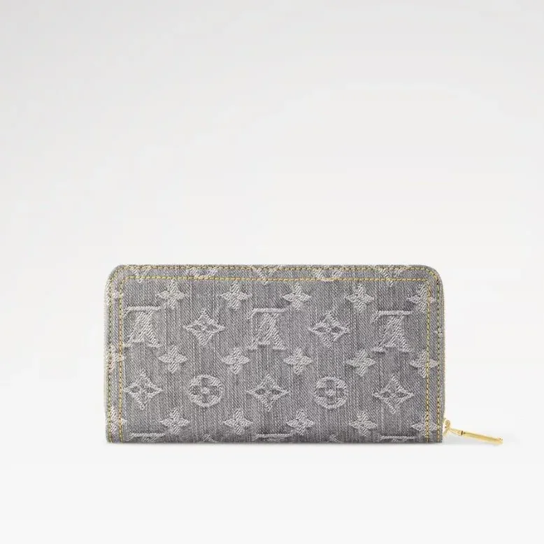 Louis Vuitton Zippy Wallet Washed Gray /