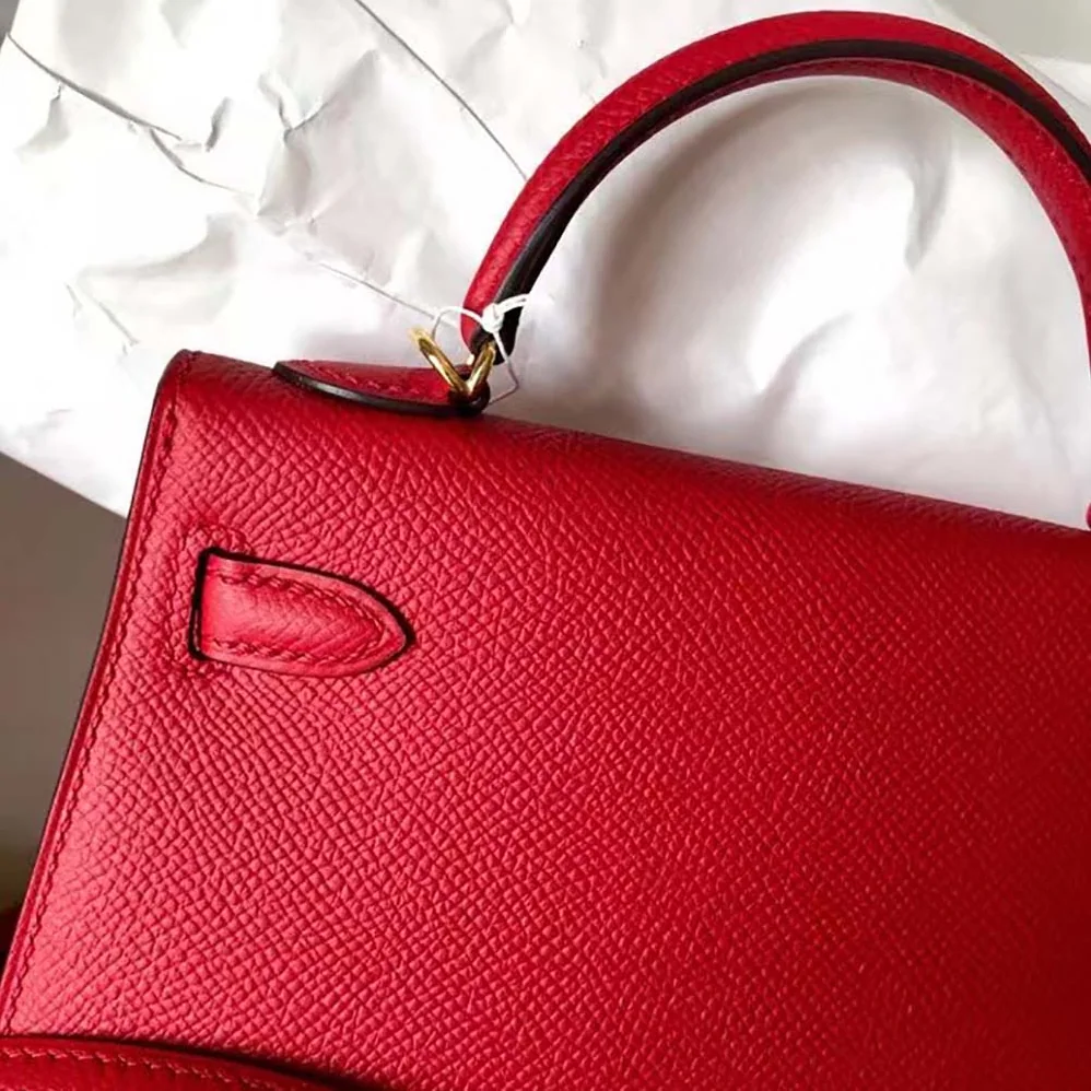 Hermes Kelly Bag 20 in Epsom Leather for Women in Red
