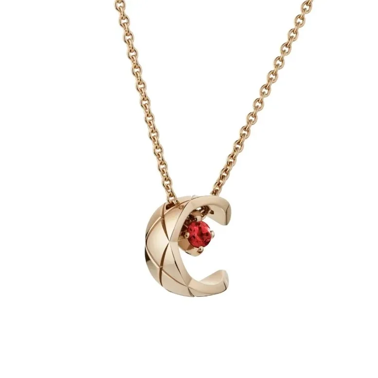Chanel Coco Necklace Beige Gold Hardware