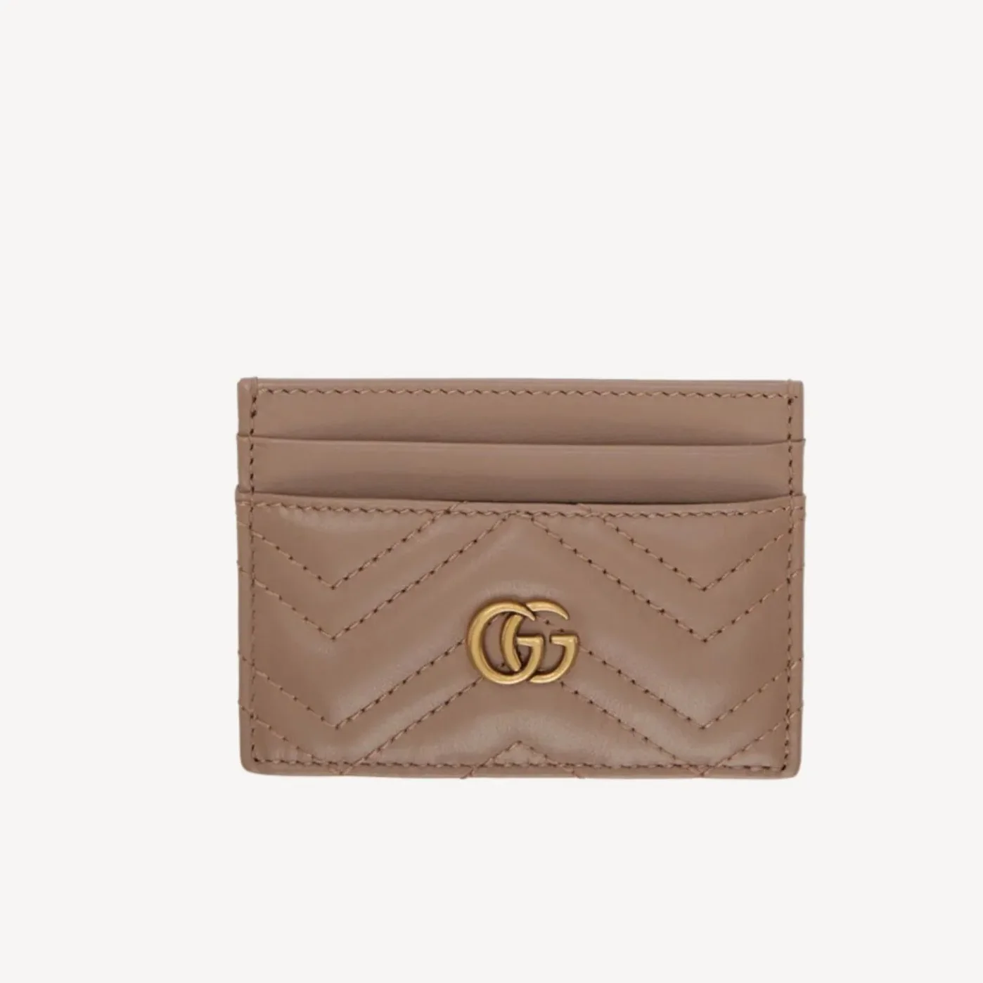 Gucci GG Marmont Keychain Wallet Beige / Gucci GG Marmont Keychain Wallet Beige /