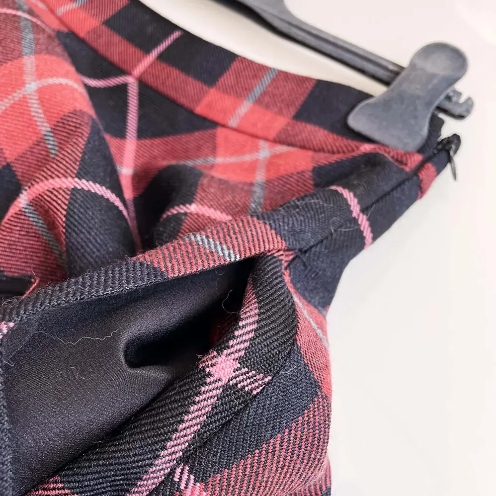 Dior Flared Mid-Length Skirt Pink Gray and White Check'n'Dior Virgin Wool for Women Dior Flared Mid-Length Skirt Pink Gray and White Check'n'Dior Virgin Wool for Women