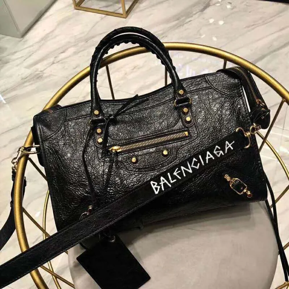 Balenciaga Classic Gold City S for Women in Black Balenciaga Classic Gold City S for Women in Black