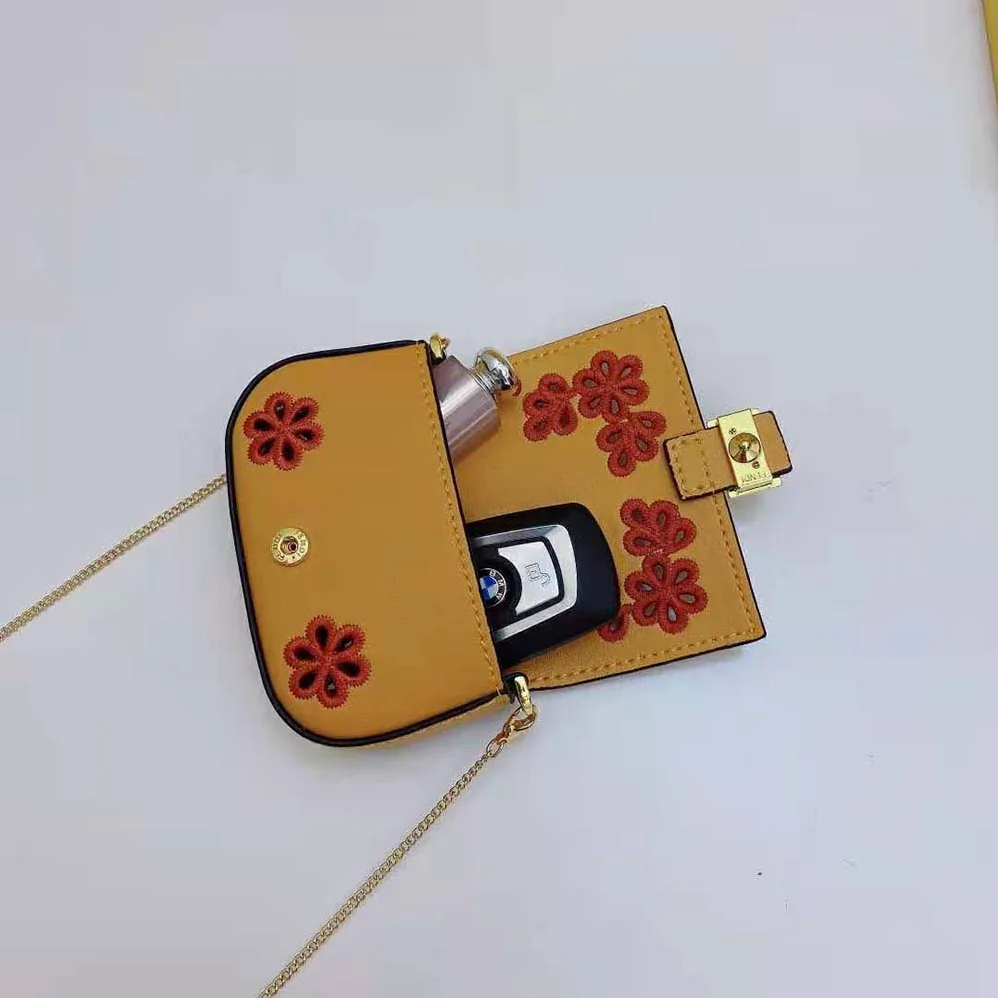 Fendi Nano Baguette Charm Orange Nappa Leather for Women