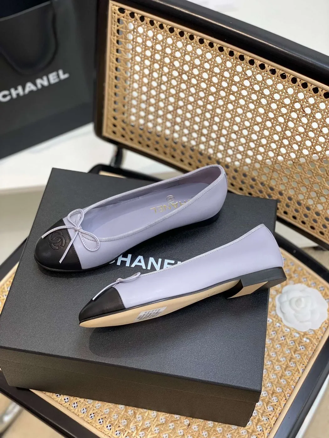 Chanel Ballet Flats Light Purple