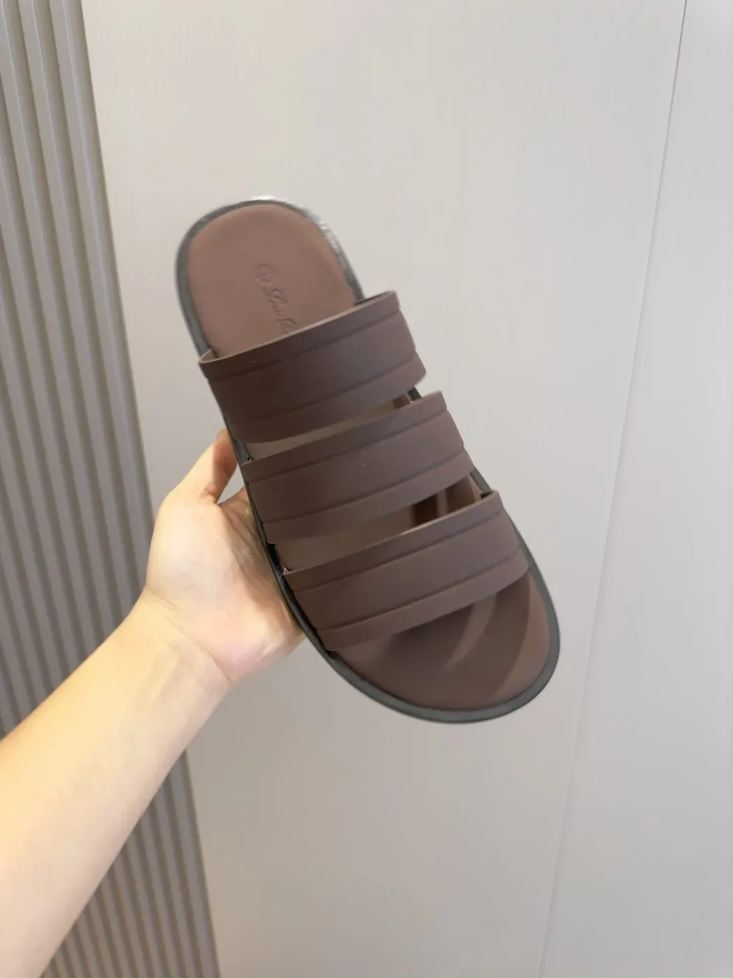 Loro Piana Naha Sandal Dark Brown