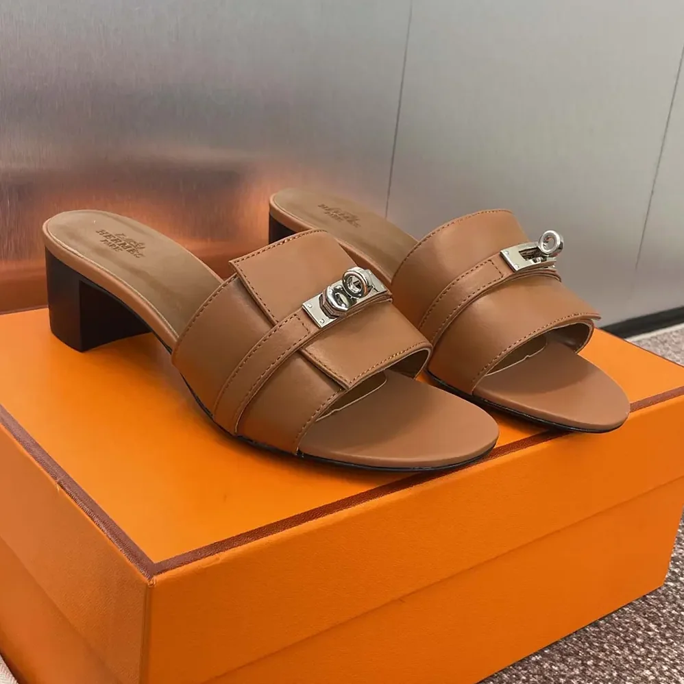 Hermes Gigi 50 Sandal for Women in Brown Hermes Gigi 50 Sandal for Women in Brown
