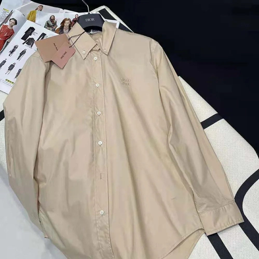 Miu Miu Poplin Shirt-MK1693_10RG_F0A08 for Women