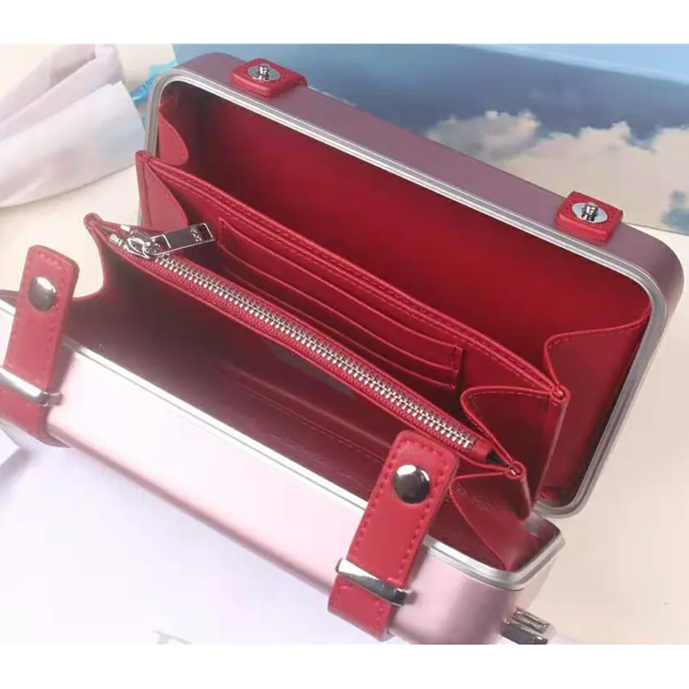 Dior Dior and Rimowa Personal Clutch Aluminum and Grained Calfskin for Men in Pink