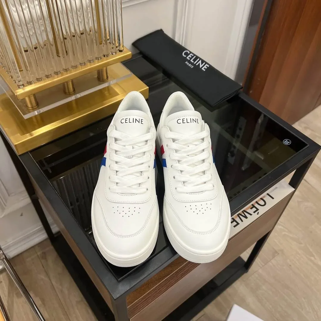 Celine Tennis Sneakers And Laminated White .01UT Celine Tennis Sneakers And Laminated White .01UT