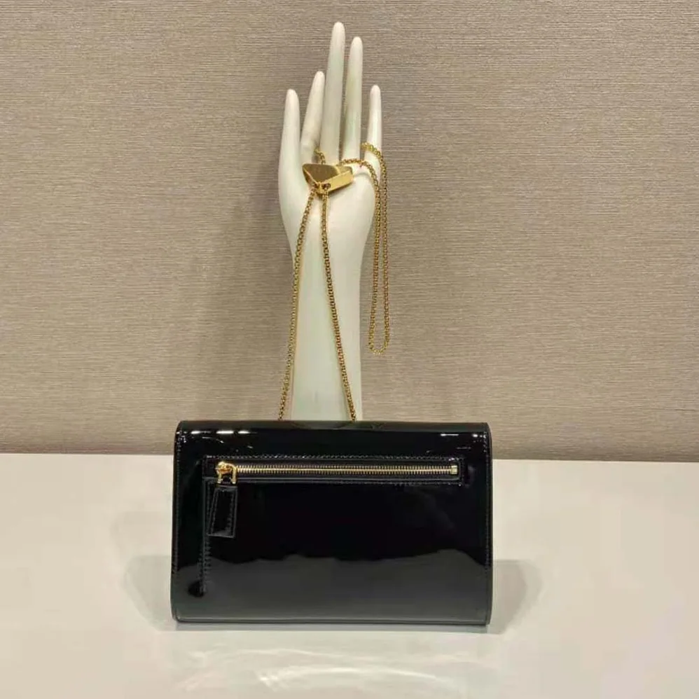 Prada Patent Leather Mini-bag for Women in Black