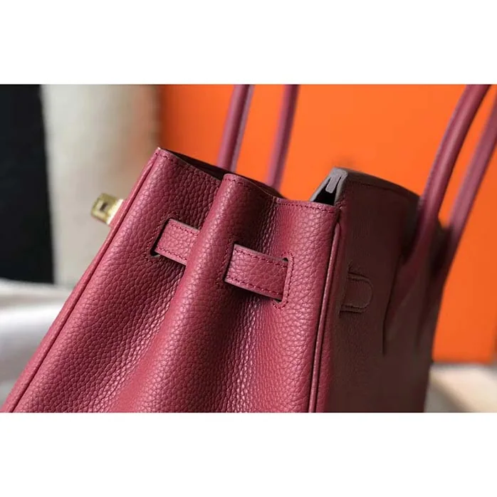 Hermes Birkin 30 Bag in Epsom Leather with Gold Hardware in Maroon Hermes Birkin 30 Bag in Epsom Leather with Gold Hardware in Maroon