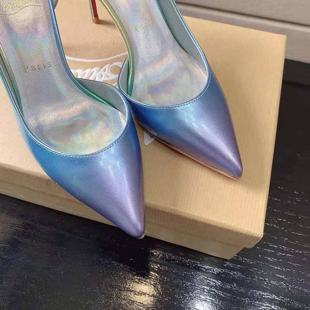 Christian Louboutin Lriza 100 mm Heel Height for Women in Purple Christian Louboutin Lriza 100 mm Heel Height for Women in Purple