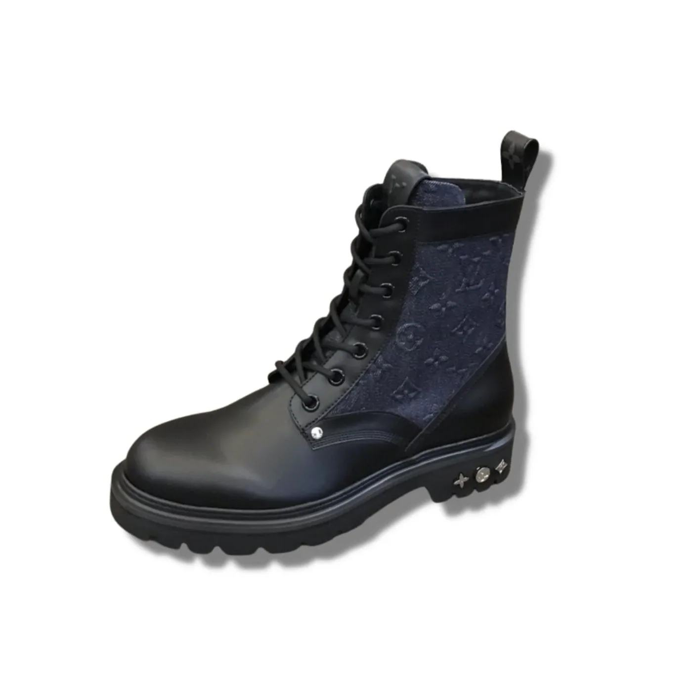 Louis Vuitton LV Ranger Ankle Boots Monogram Flower Black 1AANTF Louis Vuitton LV Ranger Ankle Boots Monogram Flower Black 1AANTF