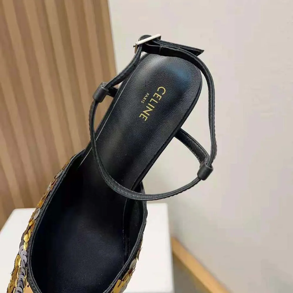 Celine Kitten in Embroidered Calfskin & Calfskin for Women Celine Kitten in Embroidered Calfskin & Calfskin for Women