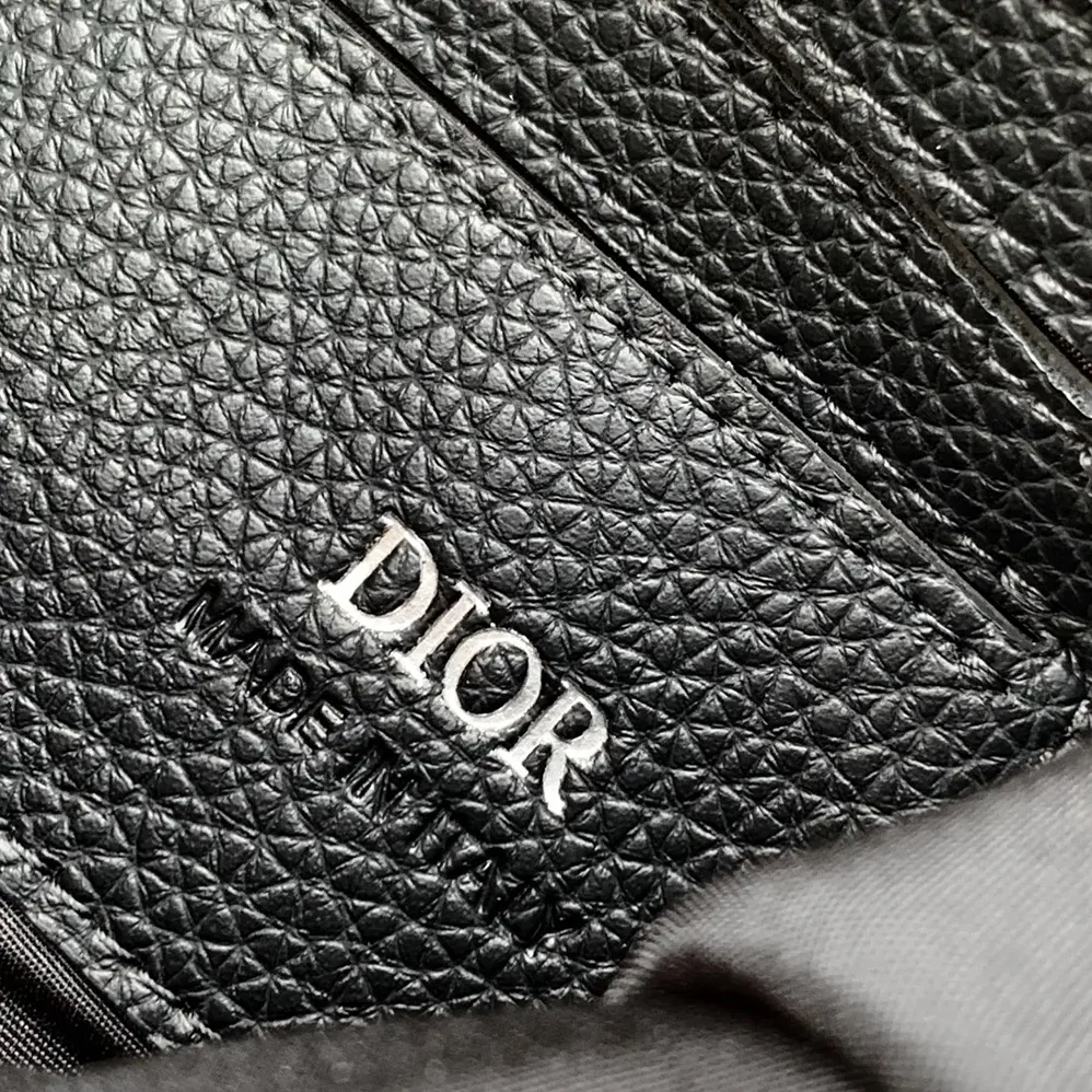 Dior Saddle A5 Triangle Pouch Black Dior Oblique Jacquard and Black Grained Calfskin for Men