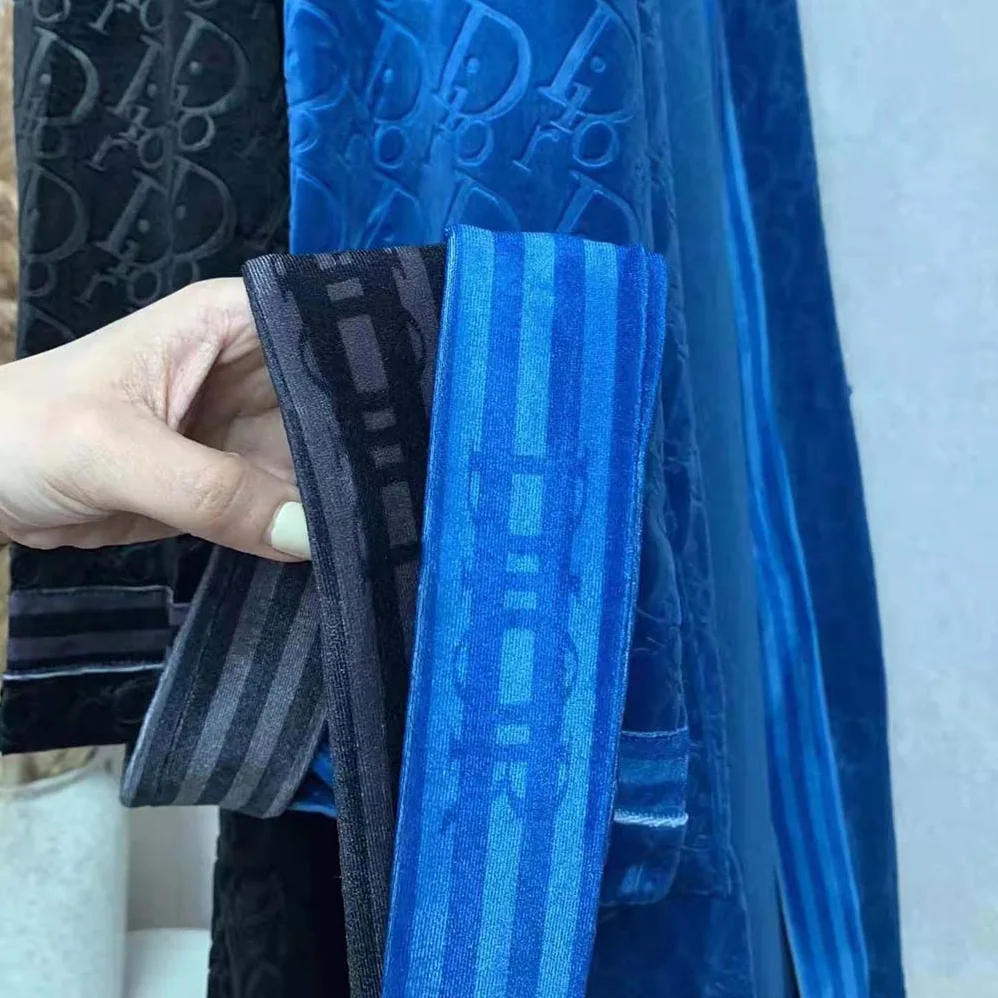 Dior Unisize Oblique Bathrobe In Terry Cotton Jacquard for Men in Blue Dior Unisize Oblique Bathrobe In Terry Cotton Jacquard for Men in Blue