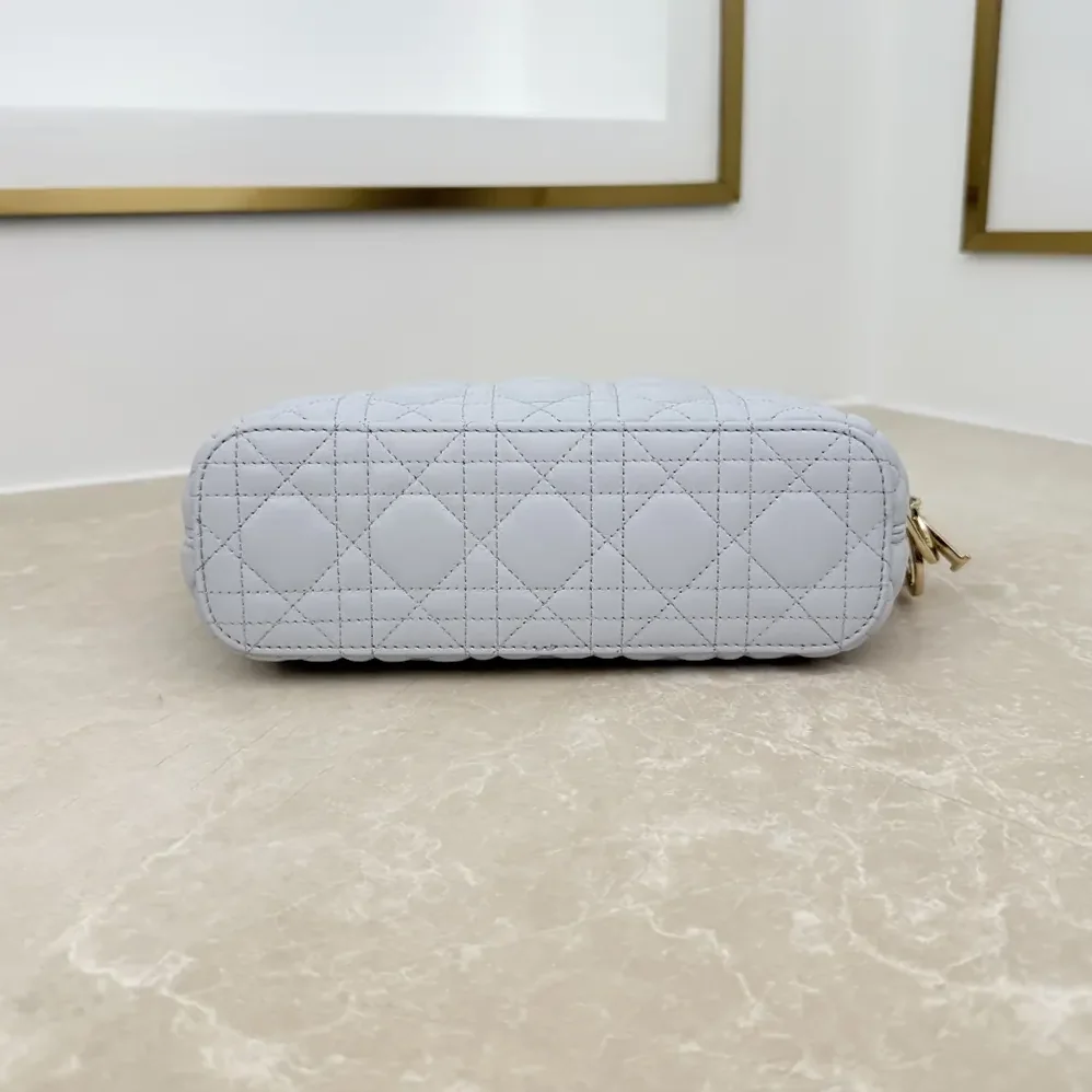 Dior Small Dior Toujours Hobo Bag Ice Blue Cannage Lambskin for Women Dior Small Dior Toujours Hobo Bag Ice Blue Cannage Lambskin for Women