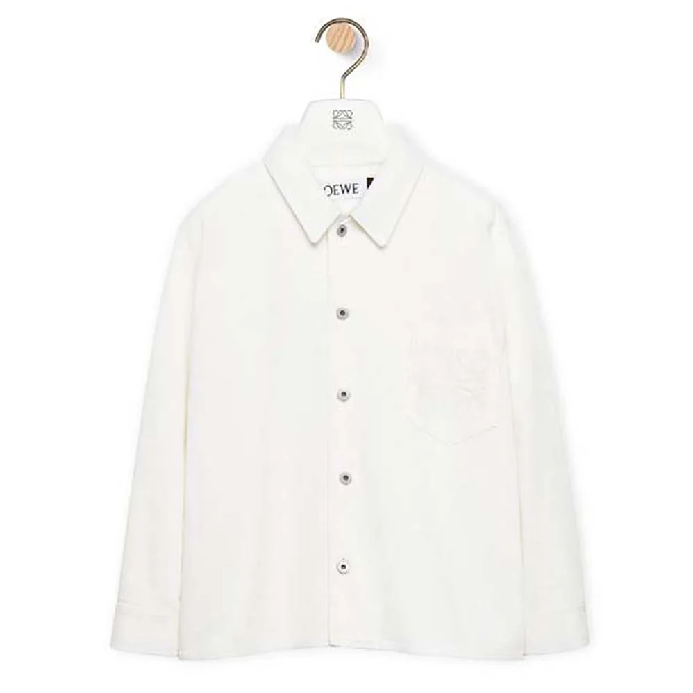 Loewe Anagram Overshirt in Denim for Women in White