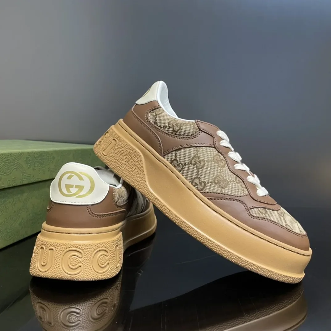 Gucci GG Sneaker Brown And Beige for Women Gucci GG Sneaker Brown And Beige for Women