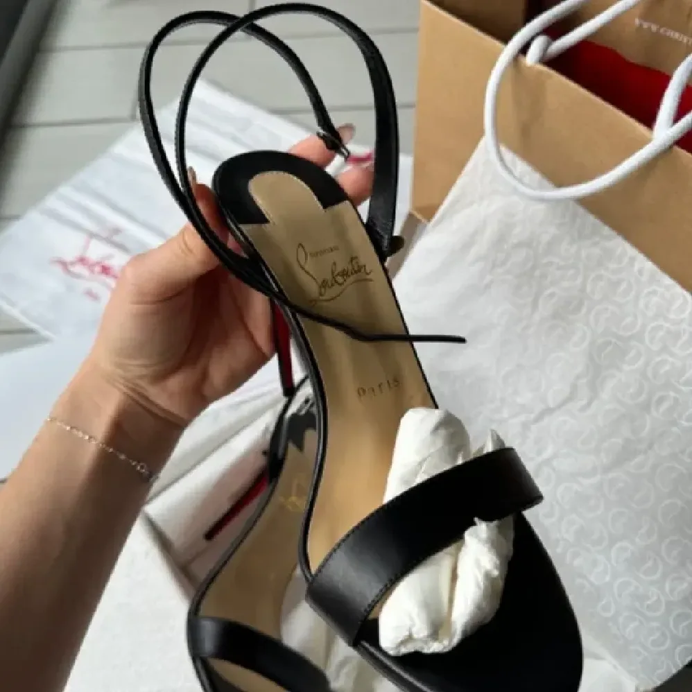 Christian Louboutin Loubigirl 100 mm Sandals Nappa leather for Women in Black
