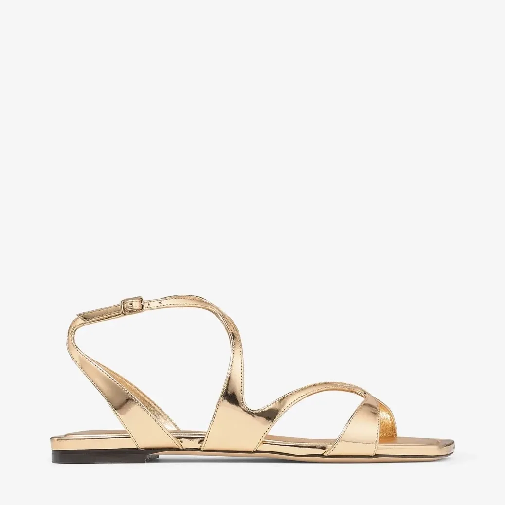 Jimmy Choo Ayla Flats Gold AYLAFLATQUI