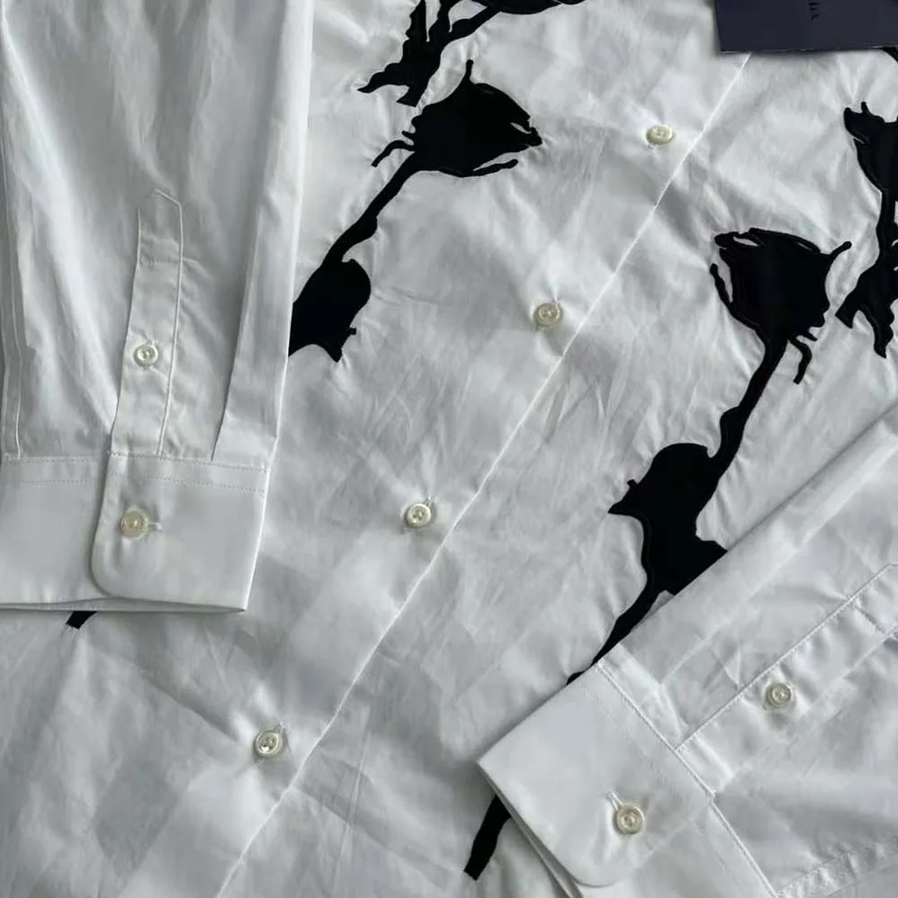 Prada Embroidered Poplin Shirt for Women Prada Embroidered Poplin Shirt for Women