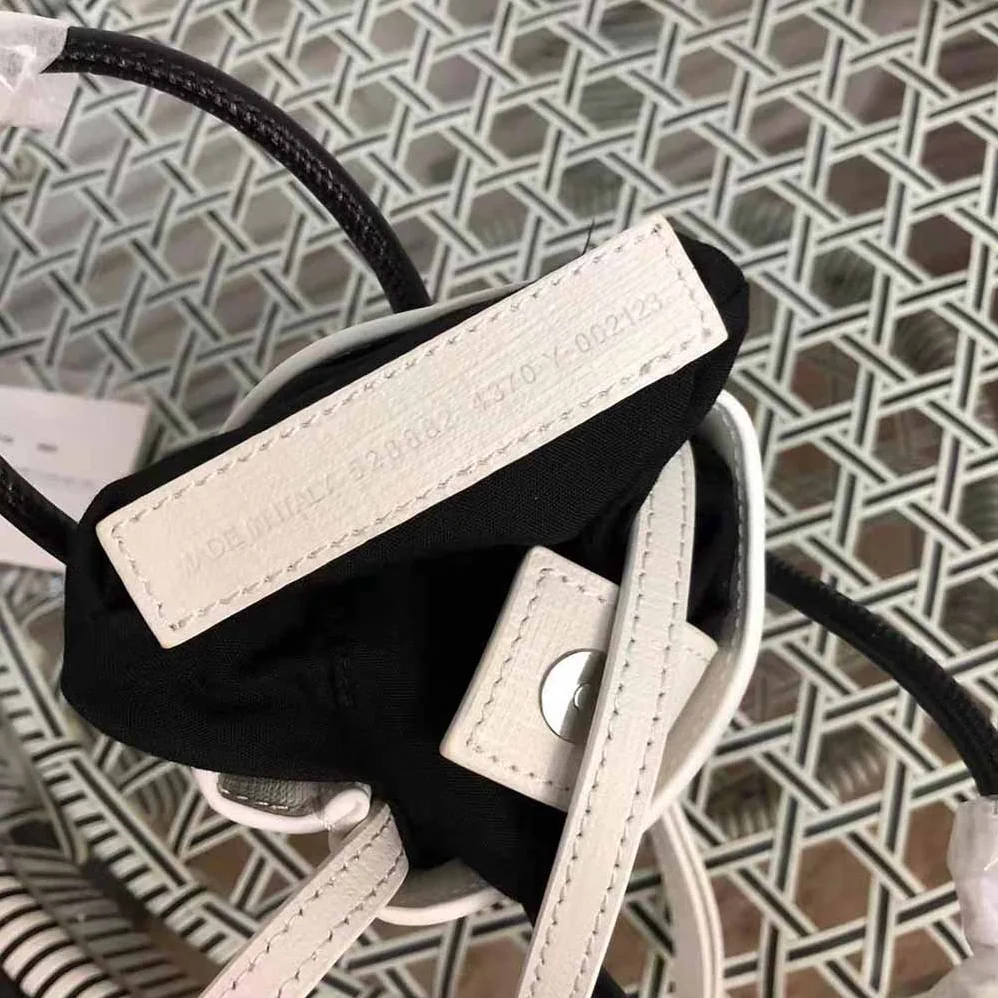 Balenciaga Shopping Phone Holder Shopping Phone Holder in White Squared Calfskin for Unisex