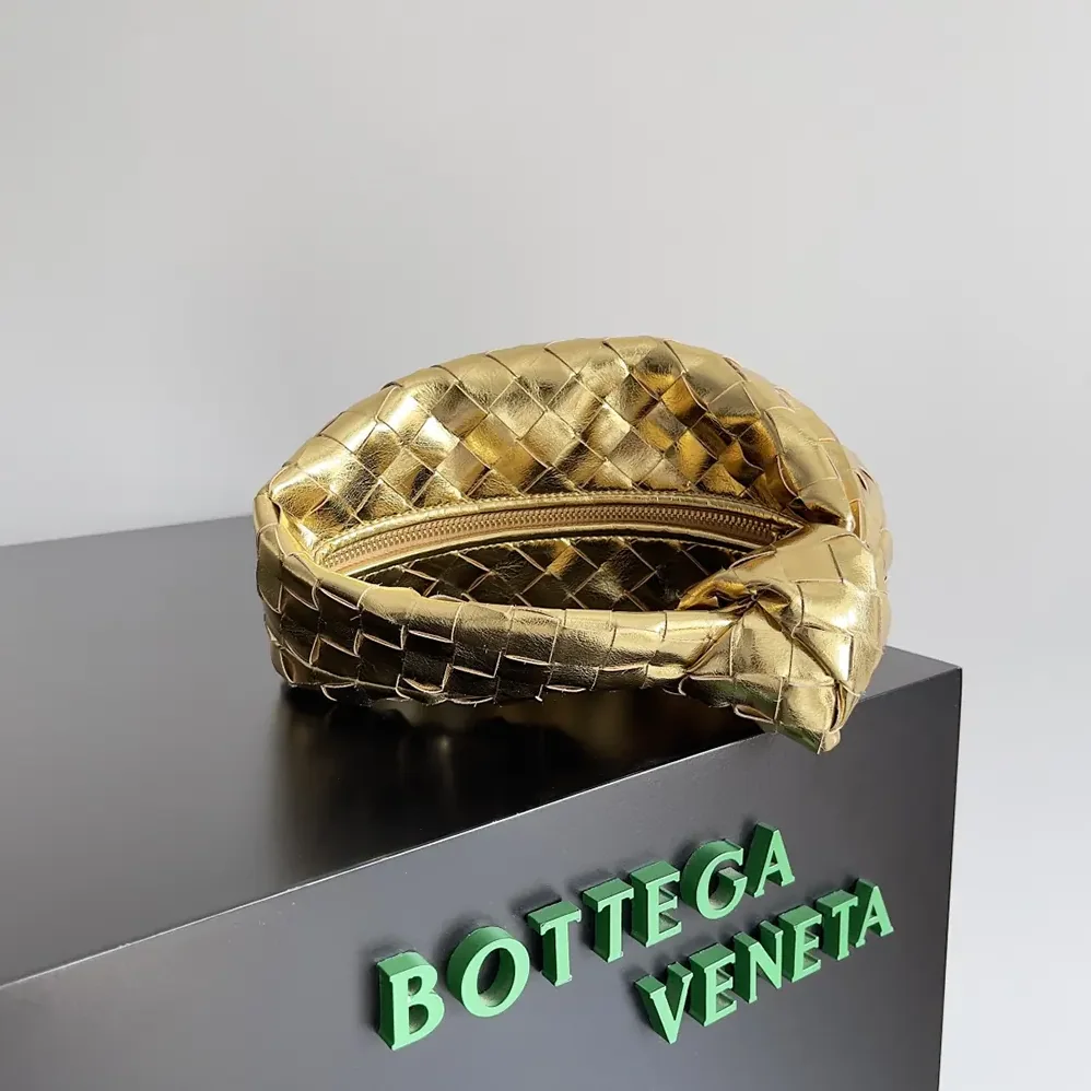 Bottega Veneta Mini Jodie for Women in Gold Bottega Veneta Mini Jodie for Women in Gold