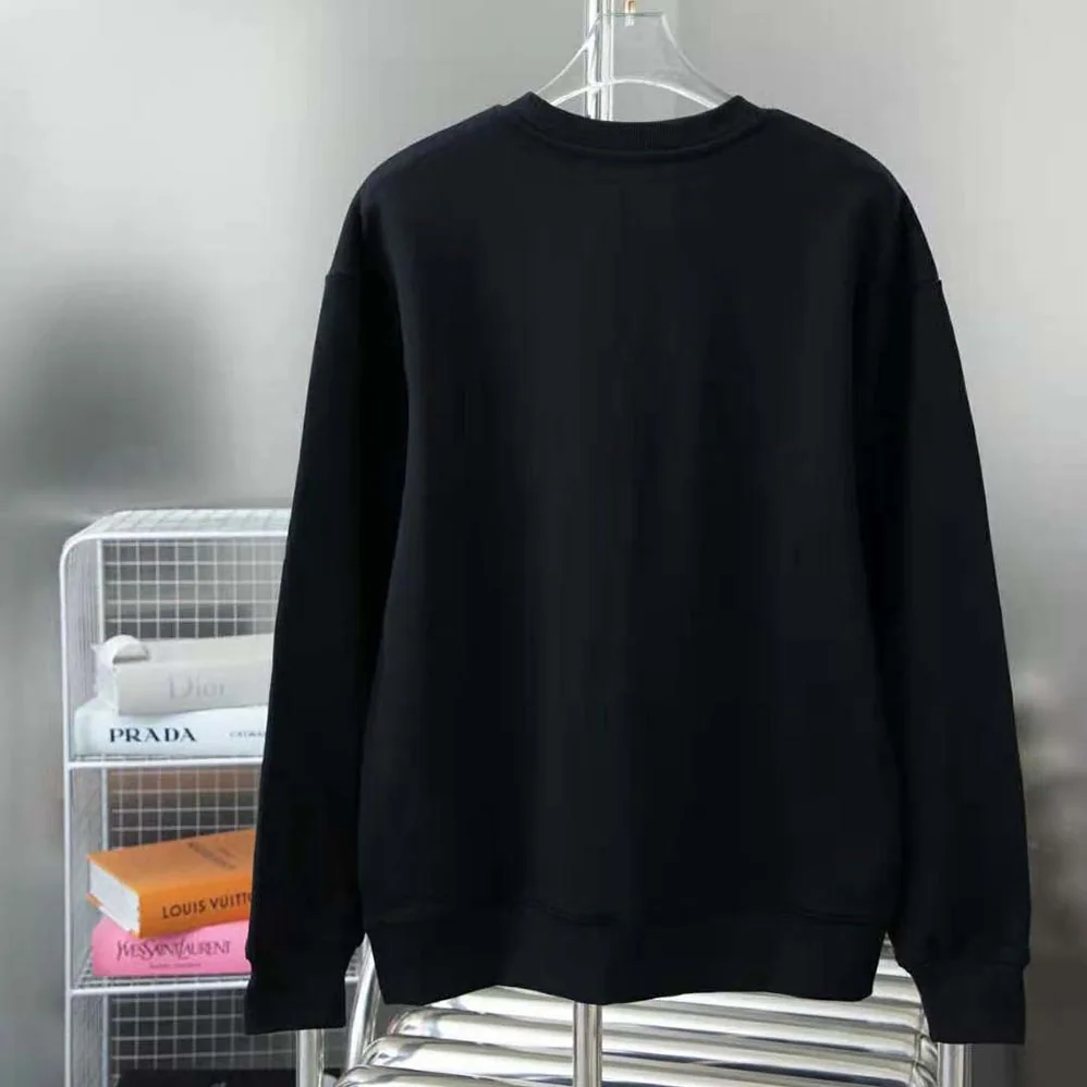 Burberry EKD Motif Cotton Sweatshirt for Men in Black Burberry EKD Motif Cotton Sweatshirt for Men in Black