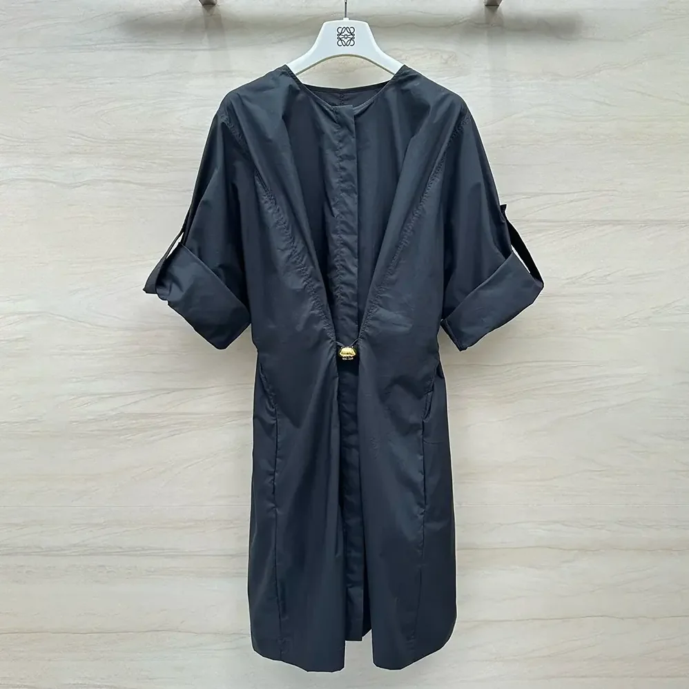 Loewe Pebble Dress in Cotton for Women in Black Loewe Pebble Dress in Cotton for Women in Black