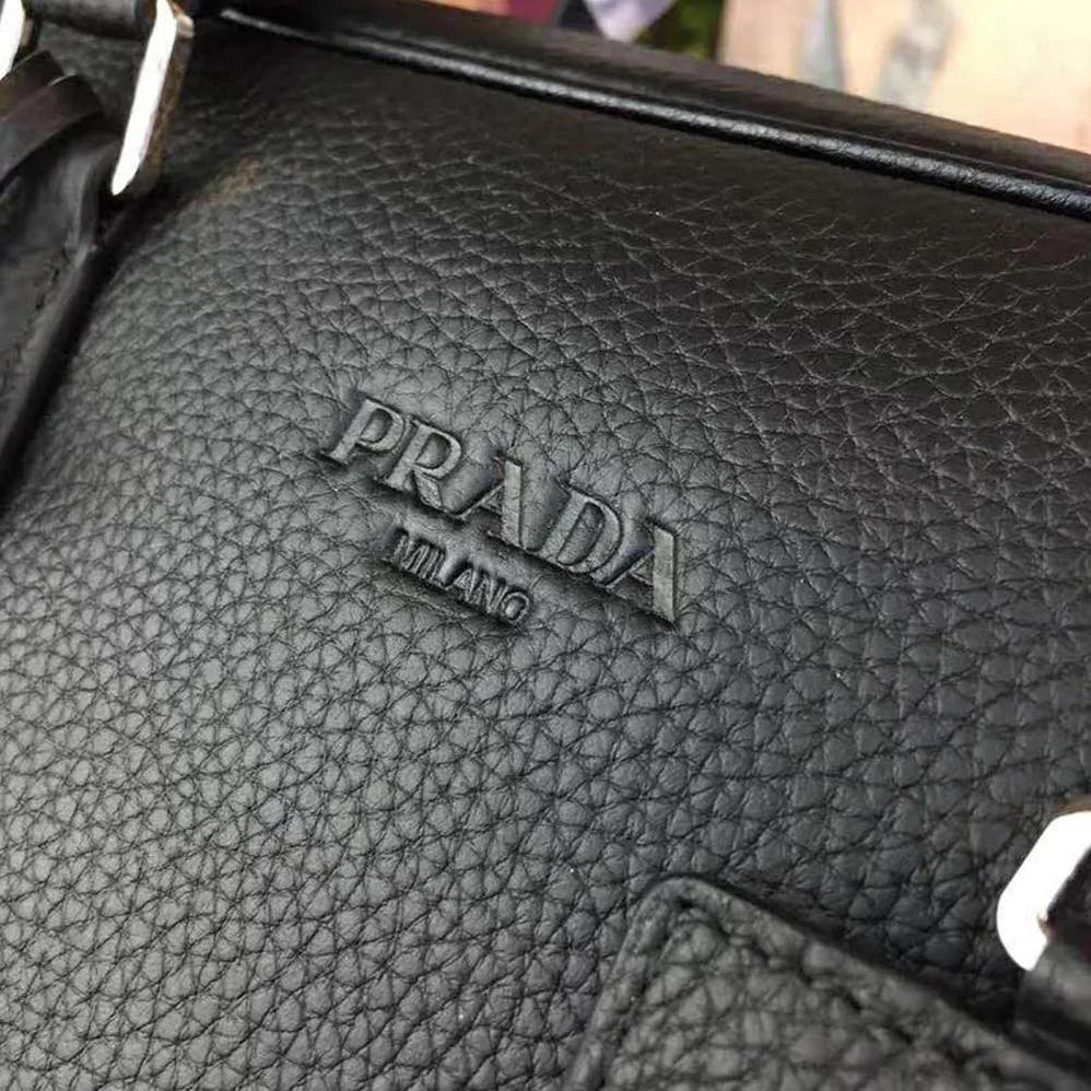 Prada Saffiano Leather Briefcase Bag for Men in Black Prada Saffiano Leather Briefcase Bag for Men in Black