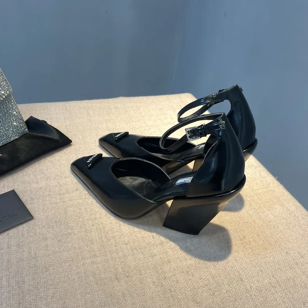 Prada Brushed Pumps Black / 1I982M_055_F0002_F_A095