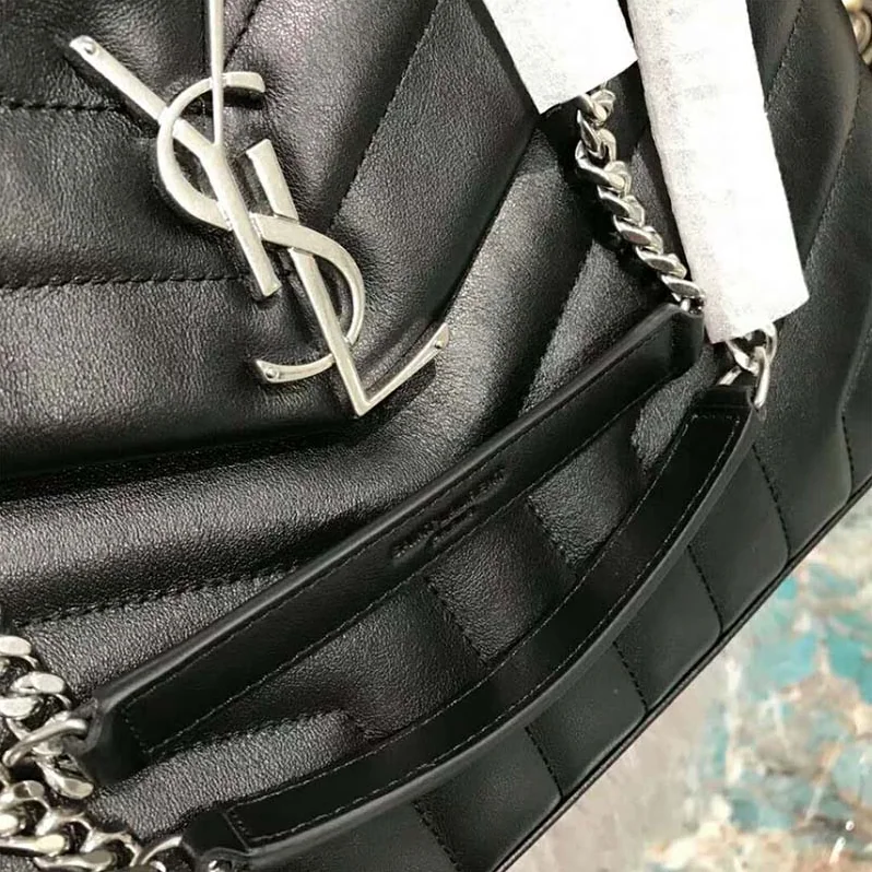 Saint Laurent YSL Loulou Medium Matelasse Y Leather for Women in Black