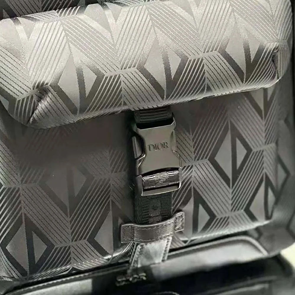 Dior Explorer Backpack Black CD Diamond Mirage Ski Capsule Nylon for Men Dior Explorer Backpack Black CD Diamond Mirage Ski Capsule Nylon for Men