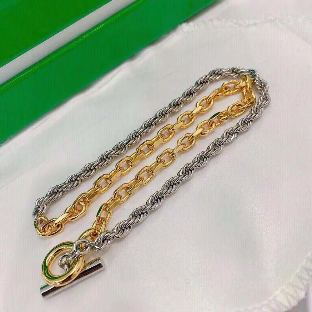 Bottega Veneta Key Chain Necklace with Sterling Silver and 18k Gold for Women Bottega Veneta Key Chain Necklace with Sterling Silver and 18k Gold for Women