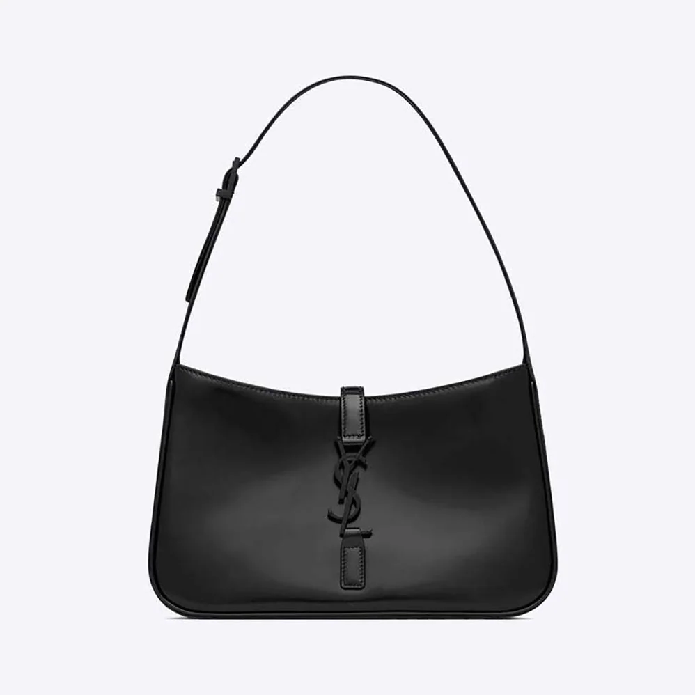 Saint Laurent YSL Le 5 à 7 in Shiny Leather for Women in Black
