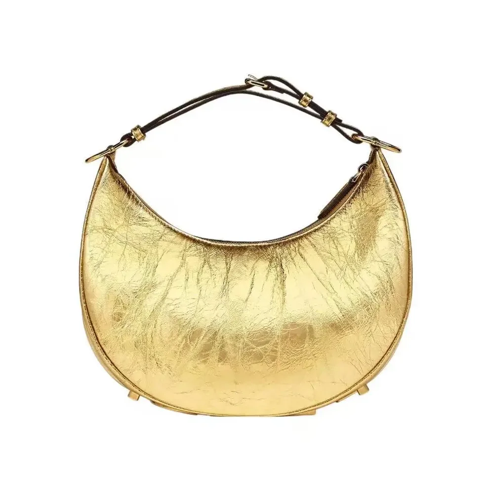 Fendi Fendigraphy Mini Gold Leather Mini for Women in bag