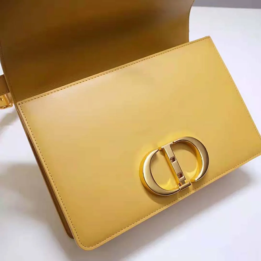 Dior 30 Montaigne Bag Box Calfskin for Women in Yellow Dior 30 Montaigne Bag Box Calfskin for Women in Yellow