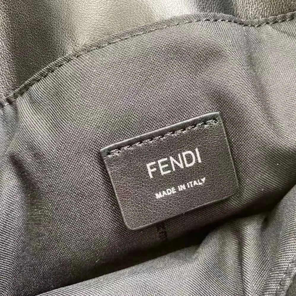 Fendi Baguette Black Calf Leather Bag for Men