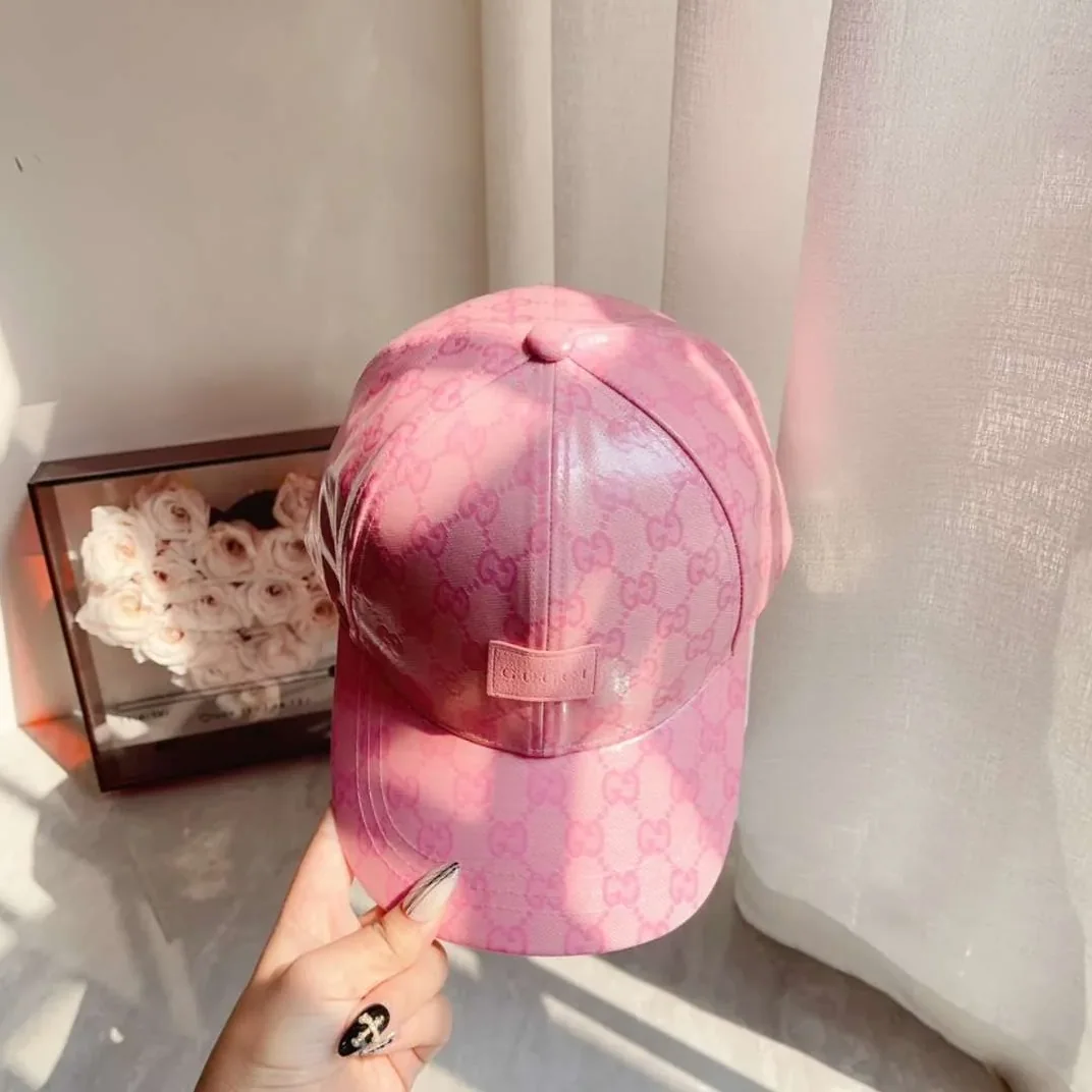 Gucci GG Canvas Baseball Hat Pink Gucci GG Canvas Baseball Hat Pink