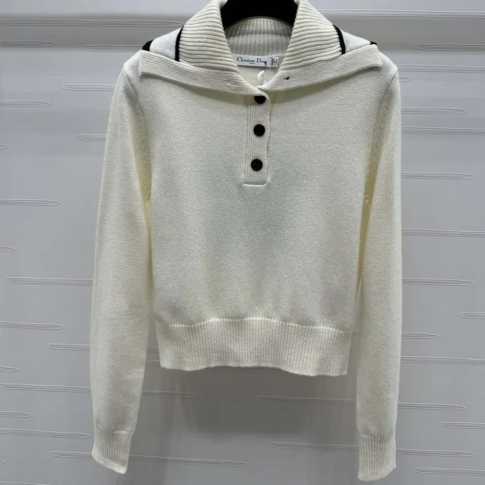 Dior DiorAlps Sweater White Wool and Cashmere Knit for Women
