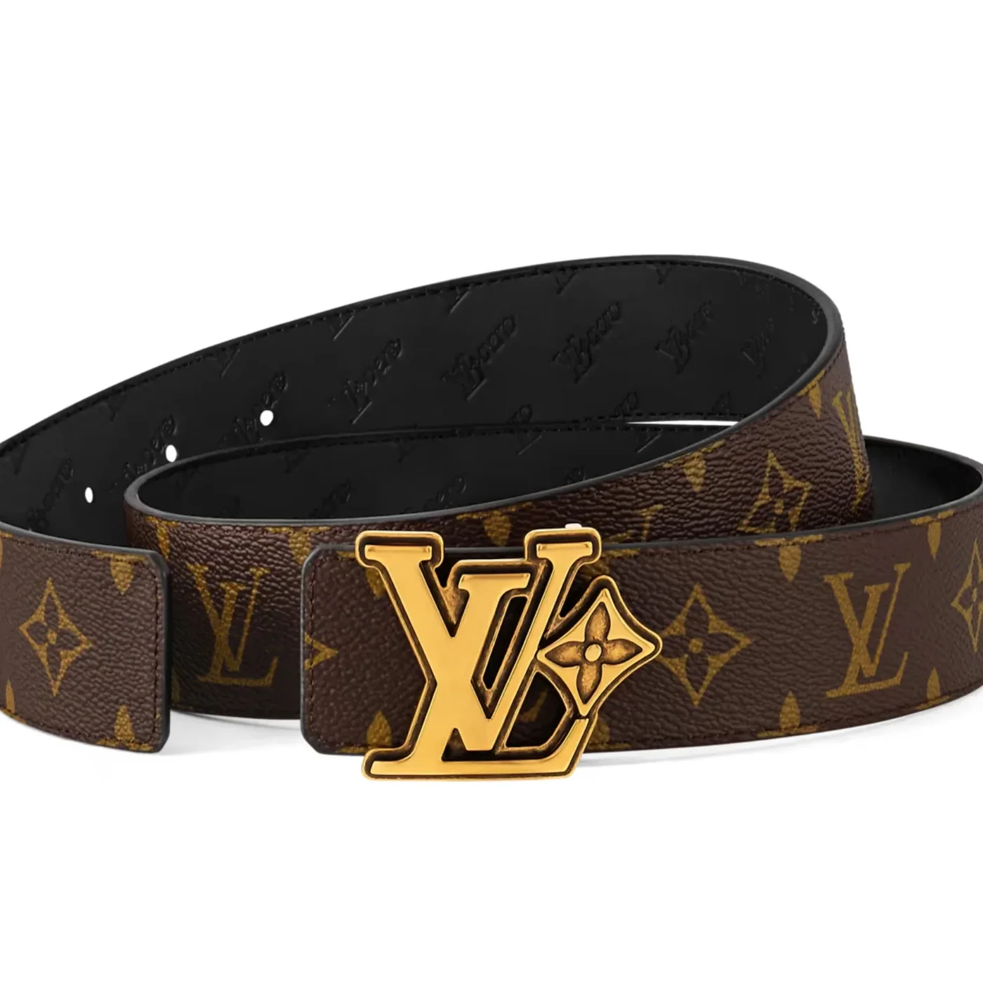 Louis Vuitton LV Flower Reversible Belt Brown
