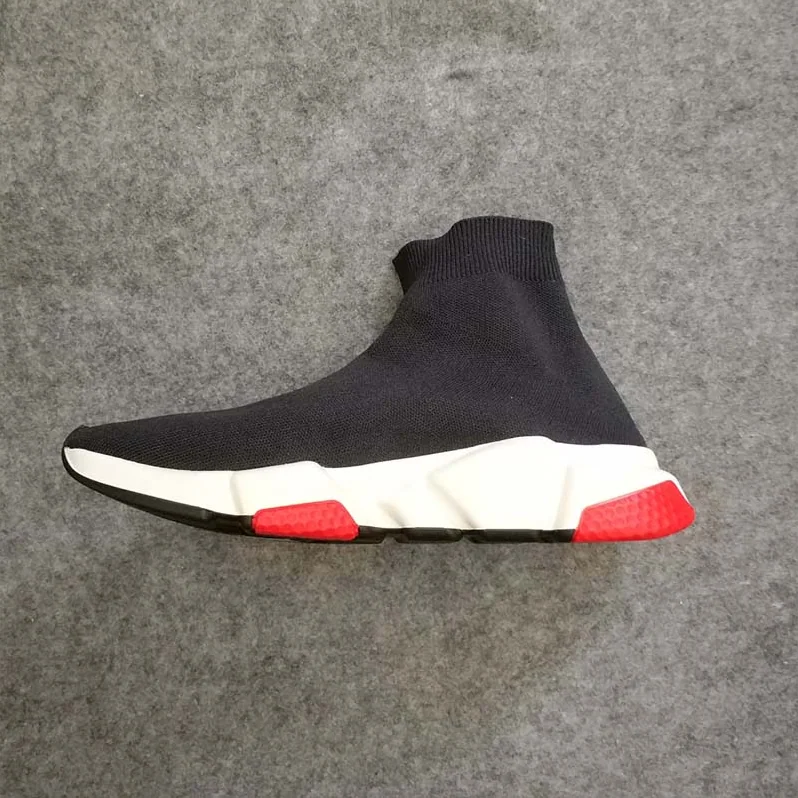 Balenciaga Shoes Speed Trainers with Tricolor Sole for Unisex in Black Balenciaga Shoes Speed Trainers with Tricolor Sole for Unisex in Black