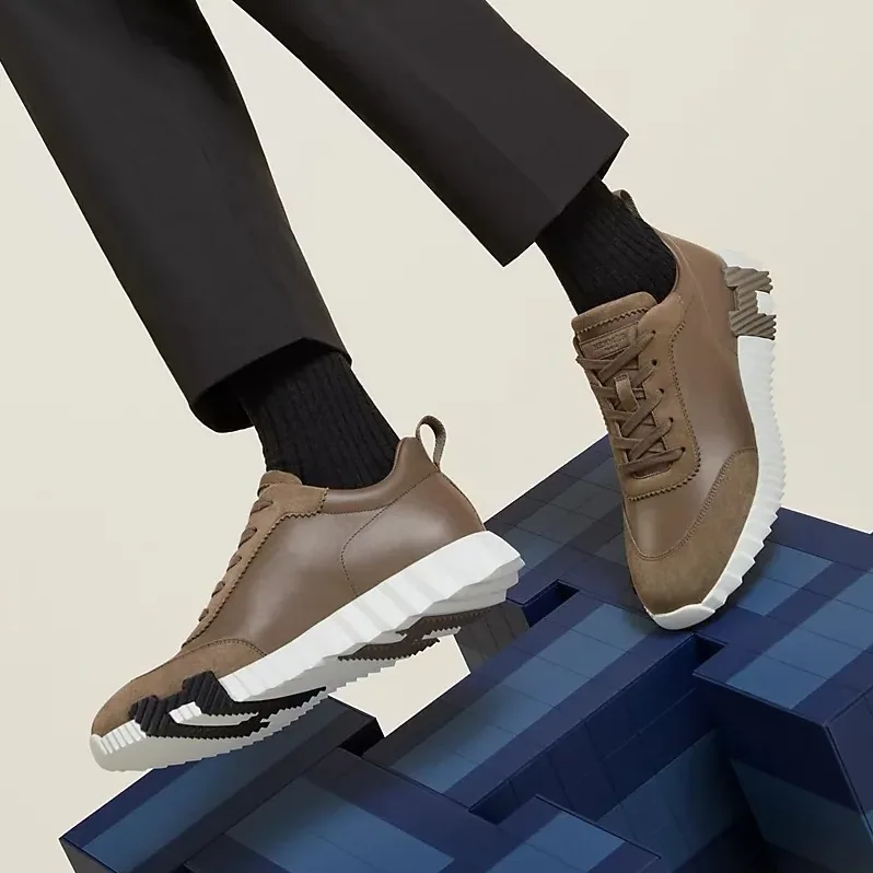 Hermes Bouncing Sneakers Etoupe
