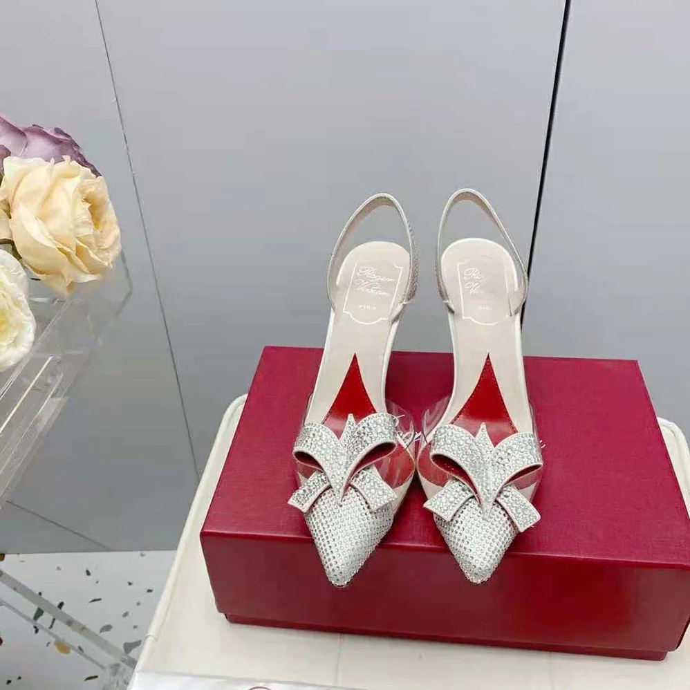 Roger Vivier I Love Vivier Bow Strass Pumps in PVC for Women