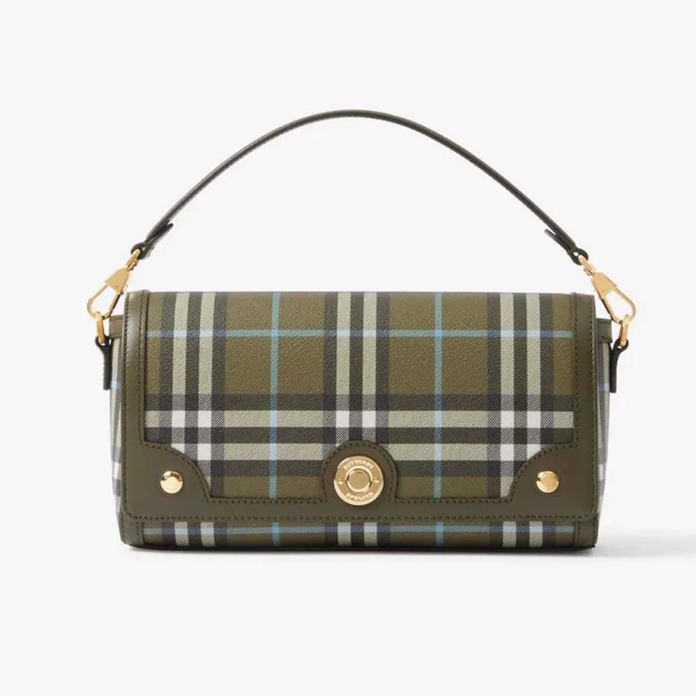 Burberry Top Handle Note Bag for Women in Green