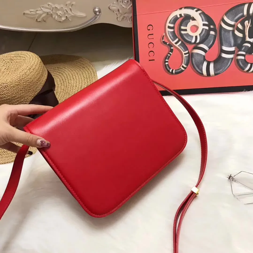 Celine Medium Classic Bag in Box Calfskin Leather in Red